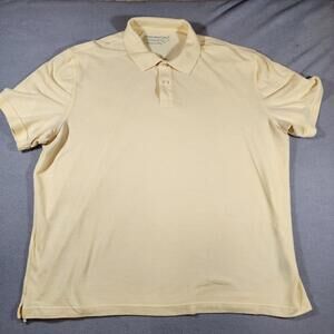 John Bartlett Consensus Mens Yellow Short‎ Sleeve Polo Shirt XXL